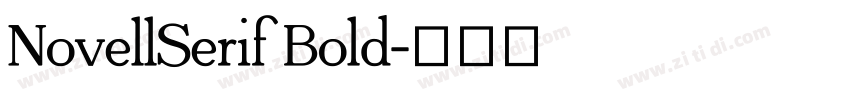 NovellSerif Bold字体转换